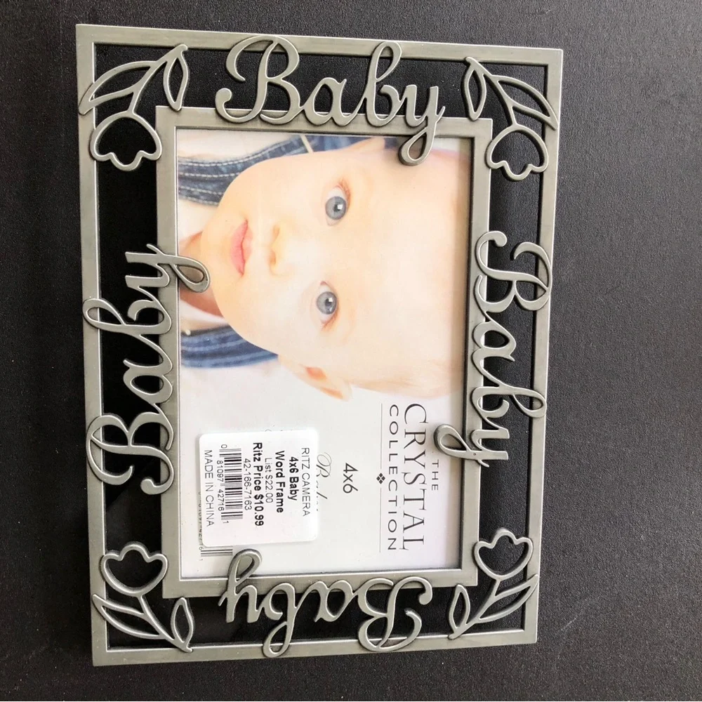 7 piece grouping of baby photo displays.Picture frames.Journal album.Album.Baby